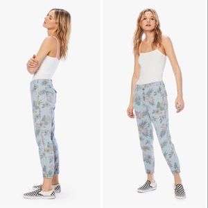Mother The No Zip Misfit Fresh Cut Floral Pants